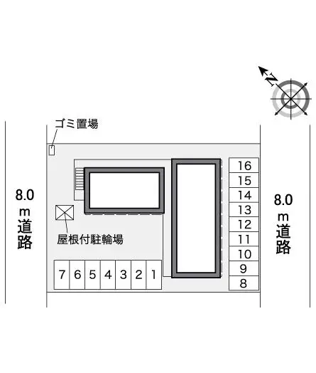 ★手数料０円★石狩市花川南二条１丁目　月極駐車場（LP）